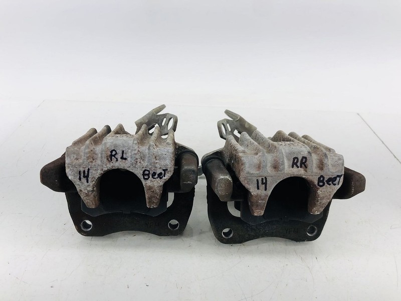 12-19 VOLKSWAGEN BEETLE FWD REAR RIGHT & LEFT ABS BRAKE CALIPER SET OF 2 OEM