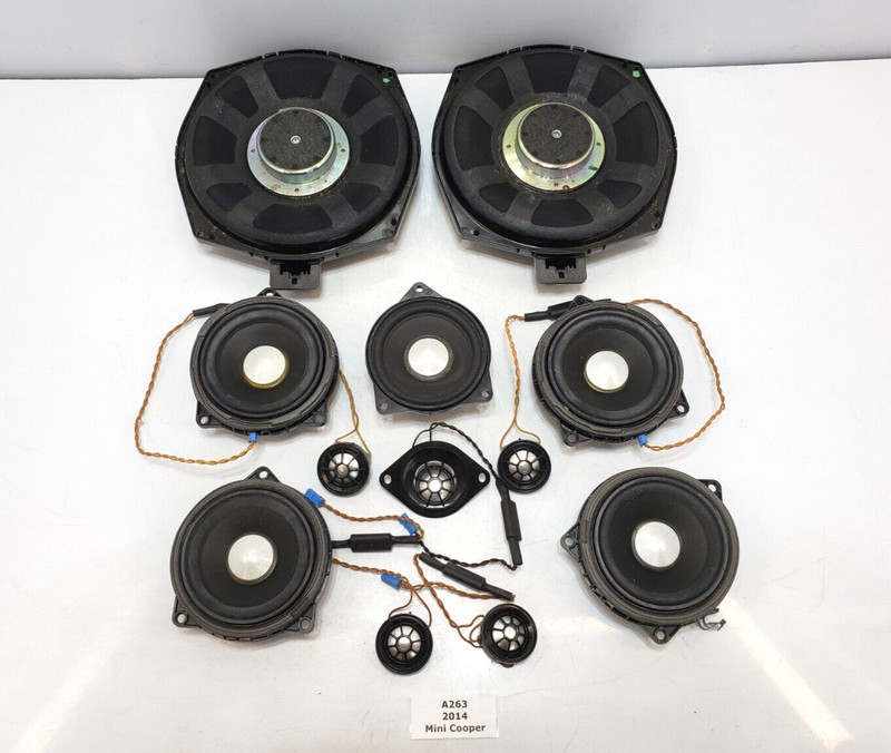 ✅14-19 OEM Mini Cooper F56 Front Rear Left Right Audio Sound Tweeter Speaker SET