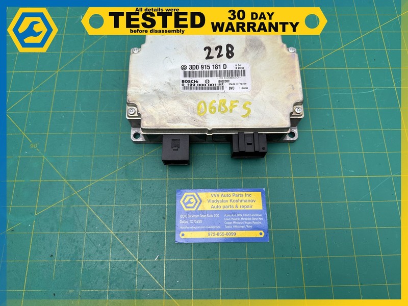 06-12 BENTLEY Flying Spur BATTERY STABILIZATION CONTROL LOAD MODULE OEM