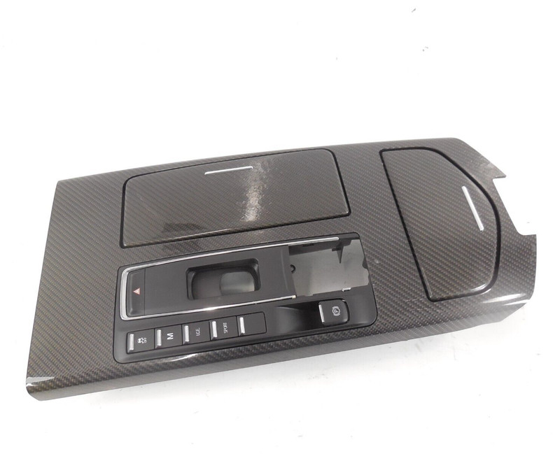 2017 17 Maserati Ghibli Center Console Shifter Trim Cup Holder OEM *CRACKS*