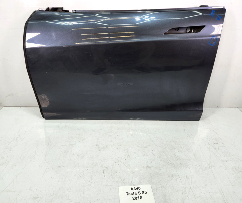✅12-16 OEM Tesla Model S Front Left Driver Side Door Shell Panel Gray PMNG NOTE*