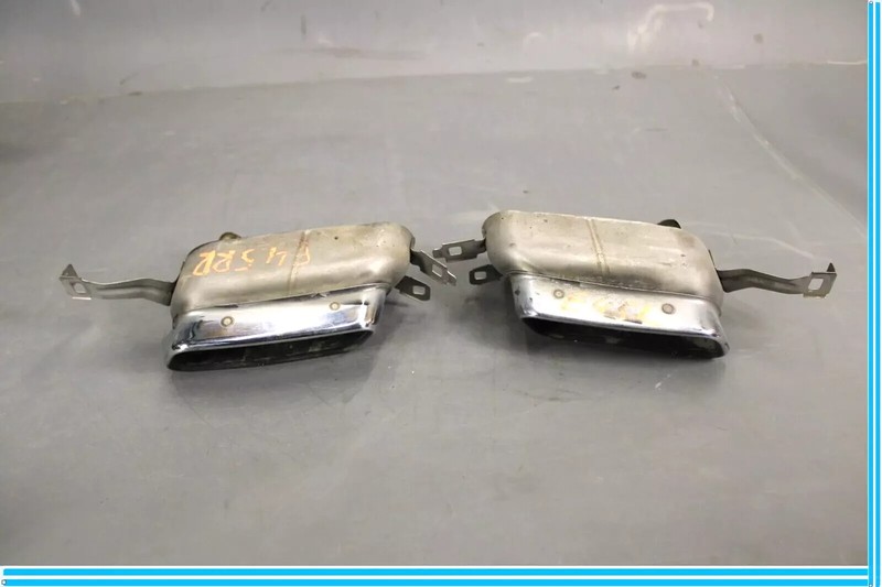 09-15 BMW F01 F02 750Li 750i Rear Right & Left Side Exhaust Muffler Tip Set OEM