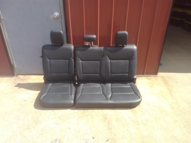 2021 FORD PICKUP F150 REAR SECOND ROW SEAT LEATHER BLACK ASSEMBLY OEM