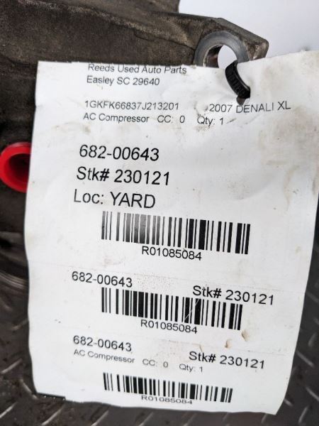 AC Compressor Fits 03-09 ESCALADE 1085084