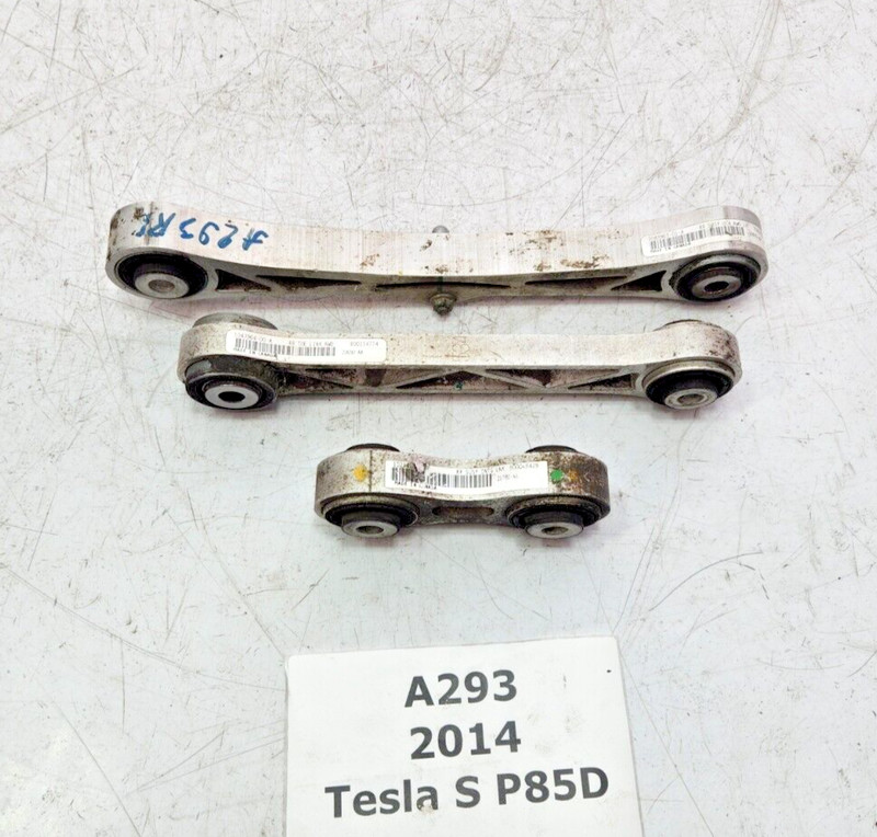 ✅ 12-16 OEM Tesla Model S Rear Right Passenger Upper Lower Control Arm SET