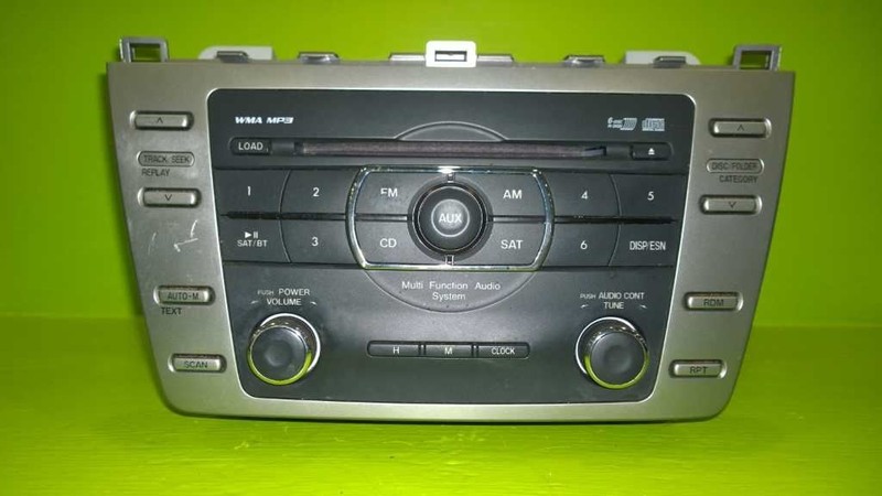 09 10 MAZDA 6 2.5L AT SEDAN FACTORY RADIO 6 DISC OEM 2398-28