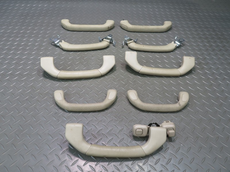 1998-2007 LEXUS UZJ100L LX470 INTERIOR OVERHEAD GRAB HANDLE HOOK SET OF 9