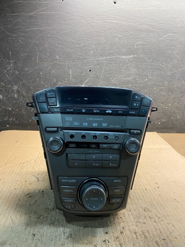 2007 to 2009 Acura Mdx Radio Stereo 6 CD Player Climate Control Pan OEM z0793 DG