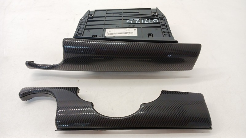 07-15 MINI COOPER S R56 HATCHBACK WAGON CARBON DASH TRIM GLOVE BOX COVER OEM 072