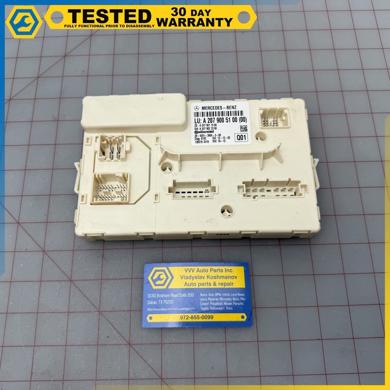 12-17 Mercedes E-Class W207 Convertible TOP ROOF COMPUTER CONTROL MODULE OEM