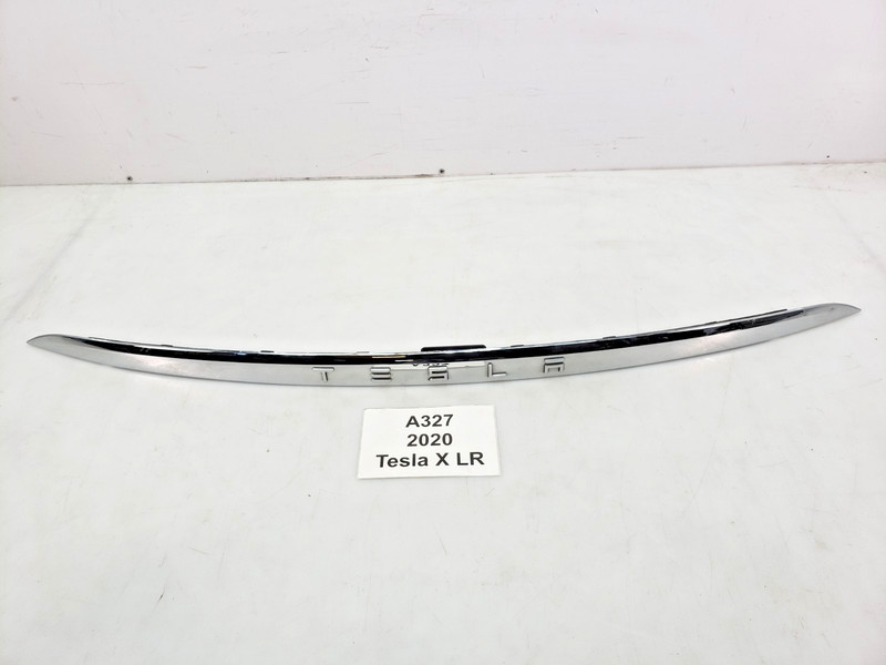 ✅ 2016-2020 OEM Tesla Model X Rear Trunk Lid Liftgate Applique Chrome Trim *