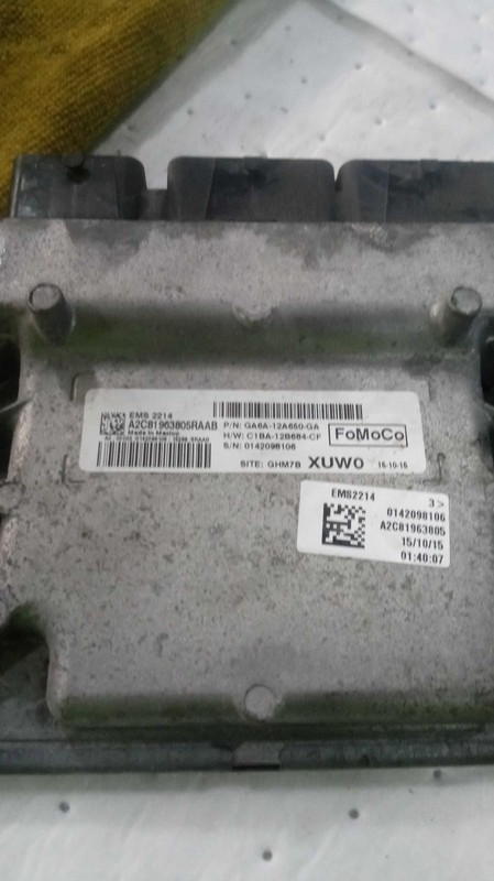 Used Engine Control Module (ECM) fits: 2016 Ford Fiesta Electronic Control Modul