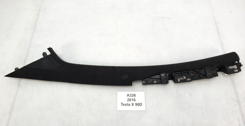 ✅ 16-20 OEM Tesla Model X Front Left Driver Upper A Pillar Trim Alcantara