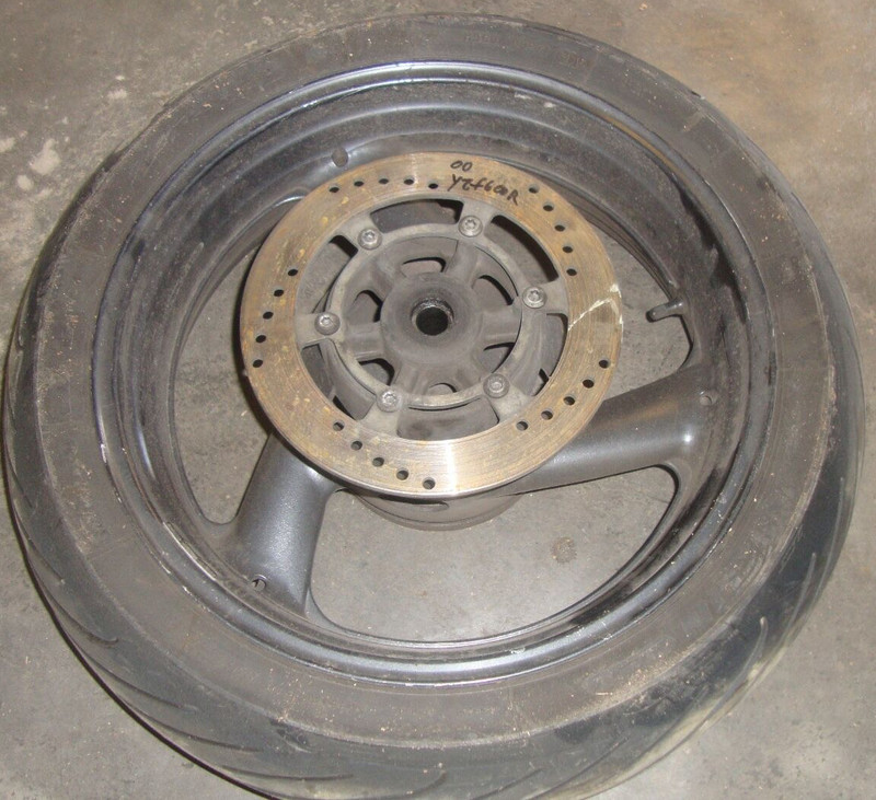 2000 Yamaha YZF600R YZF 600 YZF600 R 600R Rear Back Wheel Rim Tire 160x60-17 17"