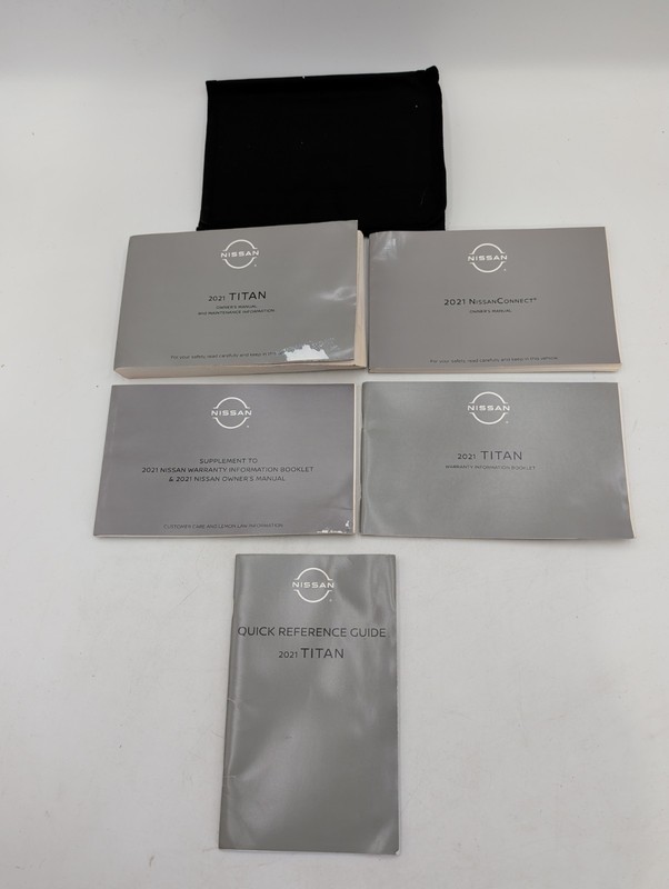 2021 Nissan TITAN Factory Owners Manual Set With Navigation System And Case