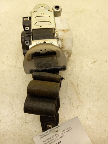 2007 LEXUS ES350 3.5L DRIVER SIDE REAR SEAT BELT ASSEMBLY