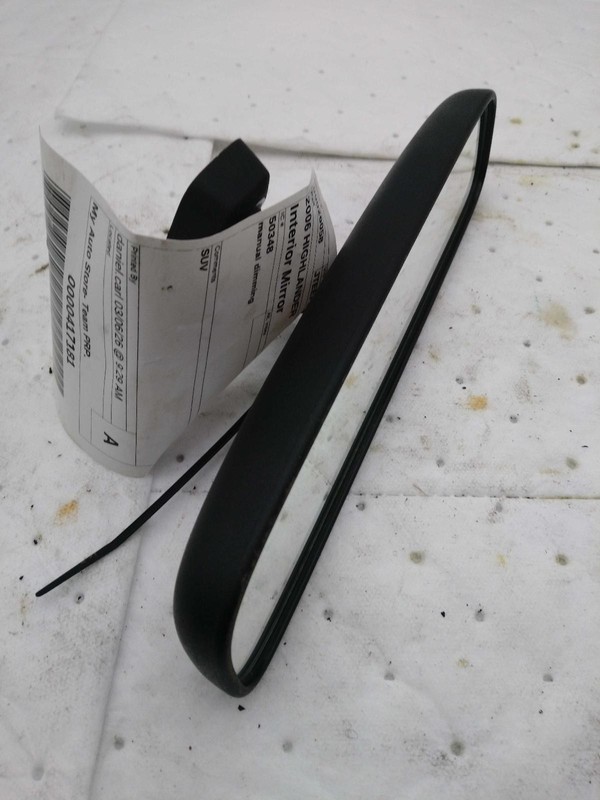 2006 Toyota Highlander White OEM Interior Rear View Mirror - Used, 235K Miles