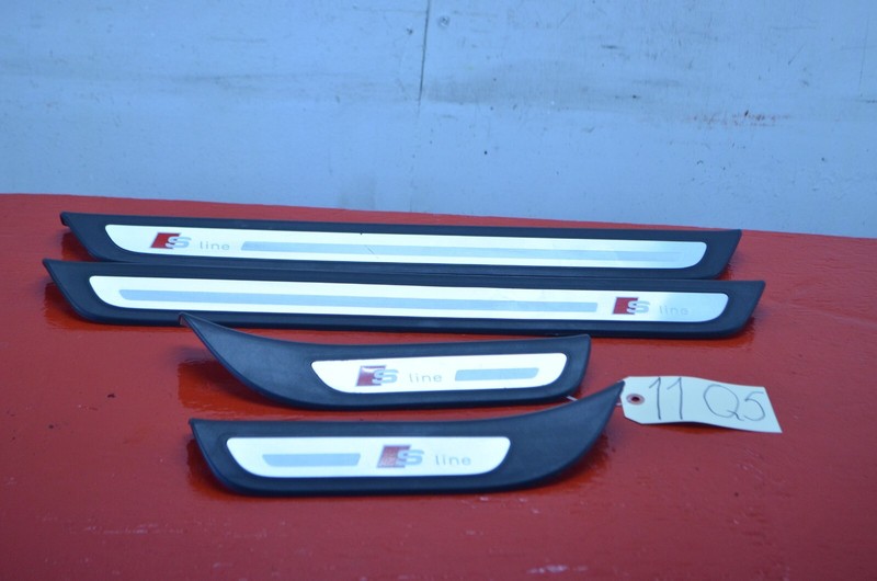 09-17 AUDI Q5 S LINE FRONT / REAR DOOR SILL TRIM SET OF 4 OEM