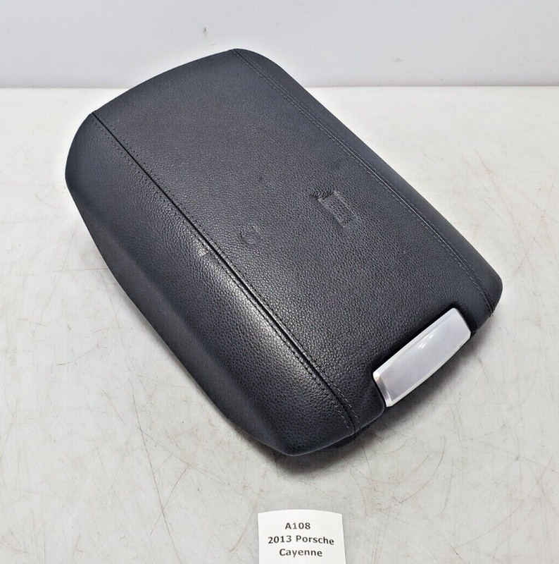 ✅ 2011-2014 OEM Porsche Cayenne 958 Front Center Console Armrest Leather Black*