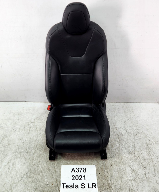 ✅ 2021-2025 OEM Tesla Model S Front Left Driver Side Seat Leather Black