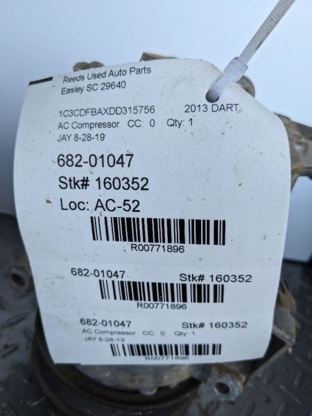 AC Compressor Fits 13 DART 771896