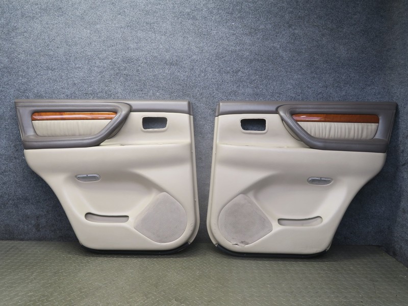 2004-2007 LEXUS LX470 REAR LEFT & RIGHT SIDE INTERIOR DOOR TRIM COVER PANEL SET