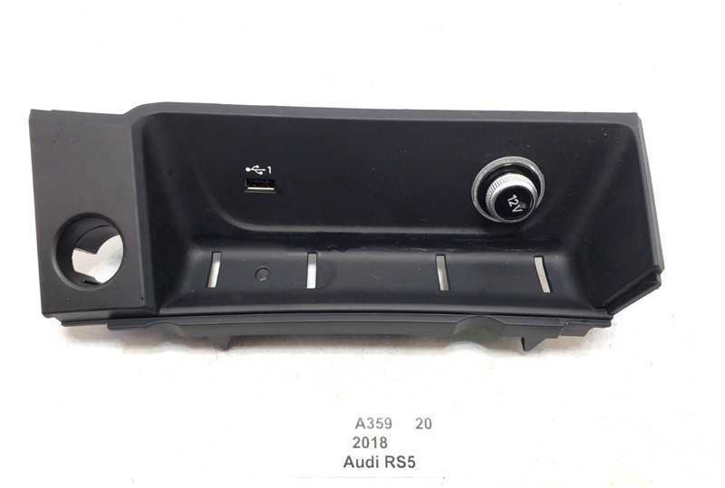 ✅ 17-24 OEM Audi RS5 A4 A5 Center Consoler Lower Storage Tray USB Power Outlet