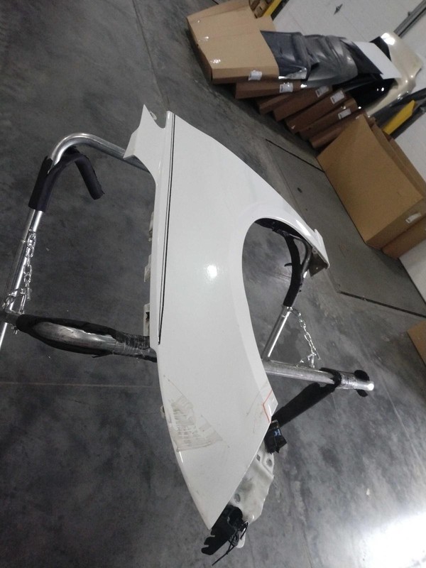 2012 Chevrolet Cruze Left Fender White OEM 498249 - Glue Stain, Dent