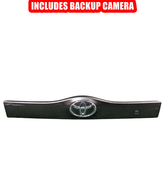 04-09 Toyota Prius Rear Trunk Liftgate Garnish Trim Panel Smart Button Gray OEM