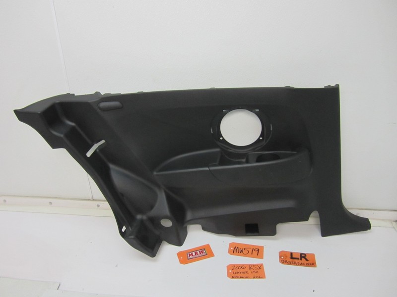 TRIM QUARTER PANEL BACK SEAT ARM REST COVER REAR LEFT DRIVER SIDE for 02-06 RSX