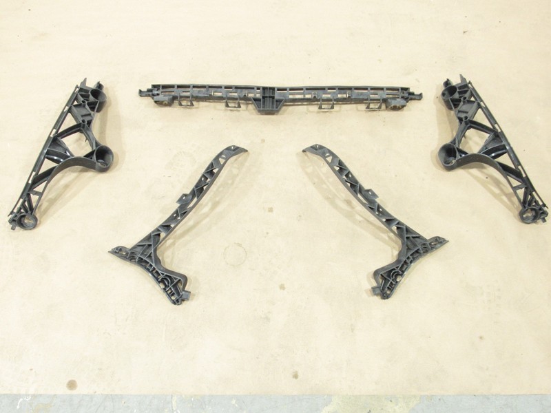 Mercedes SLC43 R172 2017 Rear Bumper Support Mount Bracket Set 5 PCS 17-20 ;@2