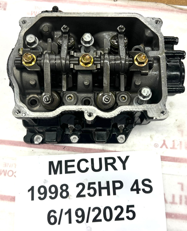 Mercury 25 HP 4 Stroke Cylinder Head Assembly PN 830271T4 Fits 1998+ FRESHWATER