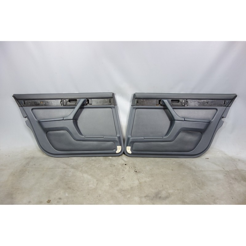 1988-1990 BMW E32 7-Series iL Long Wheel Rear Interior Door Panels Indigo Vinyl