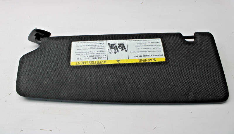17 18 19 20 BMW 530i 540i Right Passenger RH Sun Visor Shade Black