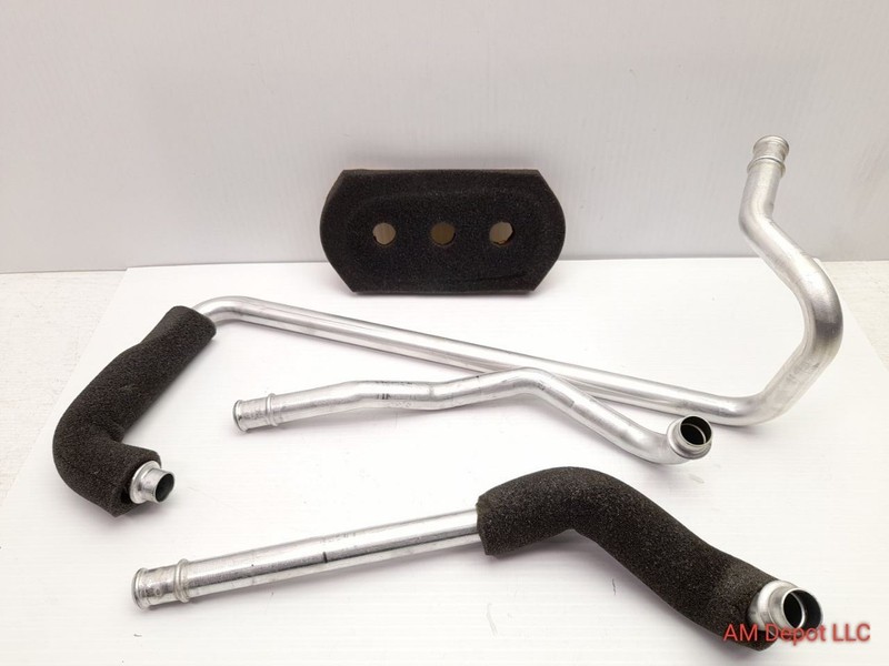 2011 BMW 535i 528i 550i F10 Fluid Heater Core Triple Pipe Set 64119187284