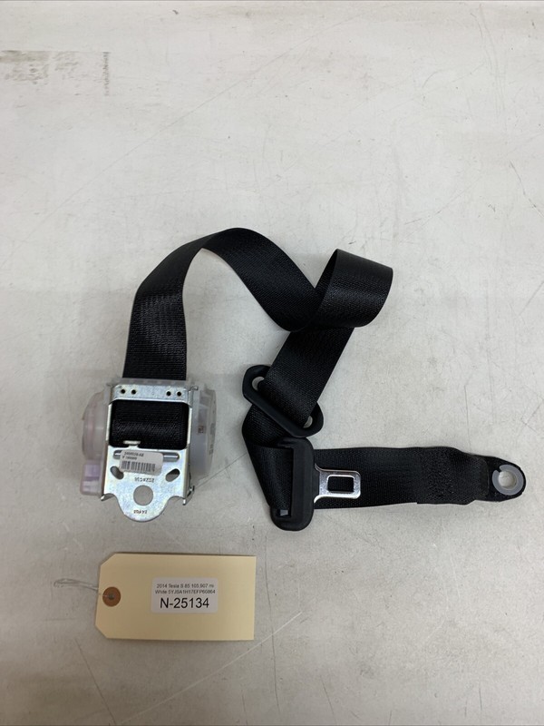 2014 Tesla S Rear Center Seat Belt Retractor Black 2456529-AE 25134 B70