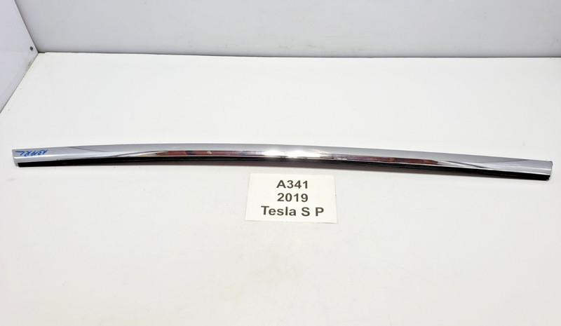 ✅ 12-20 OEM Tesla Model S Rear Left Driver Side Exterior Chrome Belt Molding