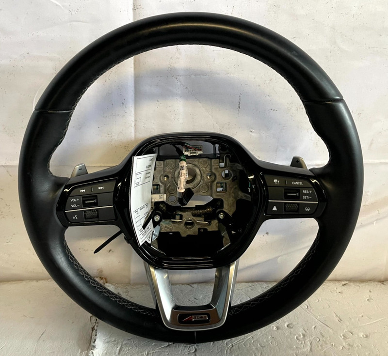 23-25 ACURA INTEGRA STEERING WHEEL BLACK LEATHER W/ CONTROL SWITCHES 1.5L 106706