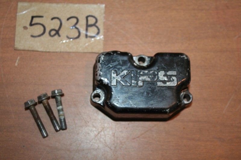 1985 Kawasaki KX125 Exhaust Power Valve Access Cover Left OEM 85