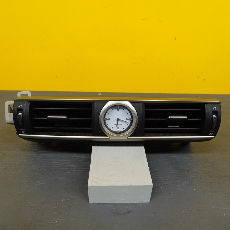2015-2019 LEXUS RC350 CENTER DASH AIR VENT GRILLE TRIM W/ CLOCK TIME OEM