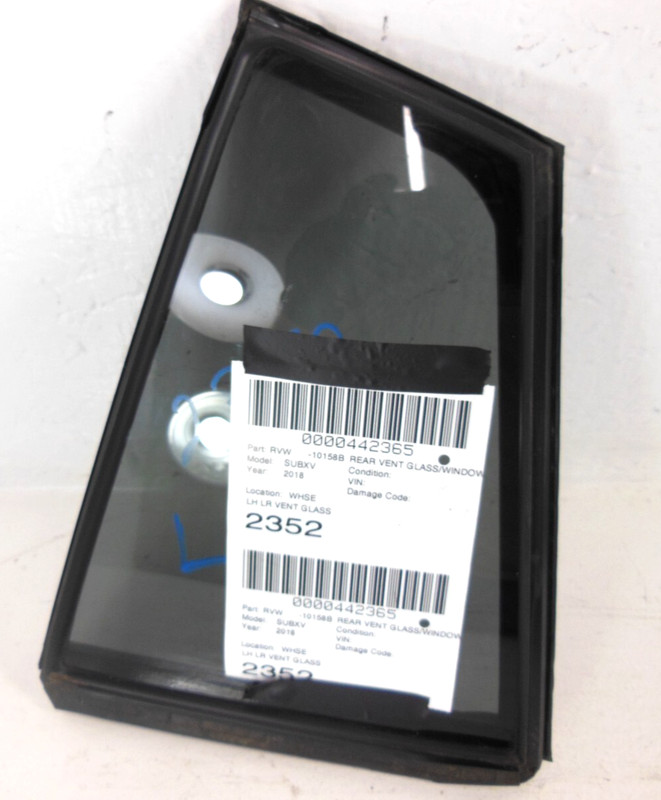 18-23 Subaru XV Crosstrek Rear Door Window Tinted Vent Glass Driver Left LH OEM