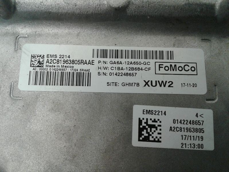 Engine ECM Electronic Control Module 1.6L ID GA6A-GB Fits 16-18 FIESTA 1863991