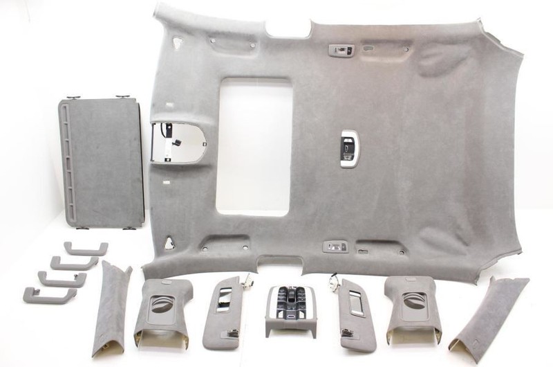 10-16 PANAMERA Turbo AWD Gray Alcantara Headliner and Trim Set