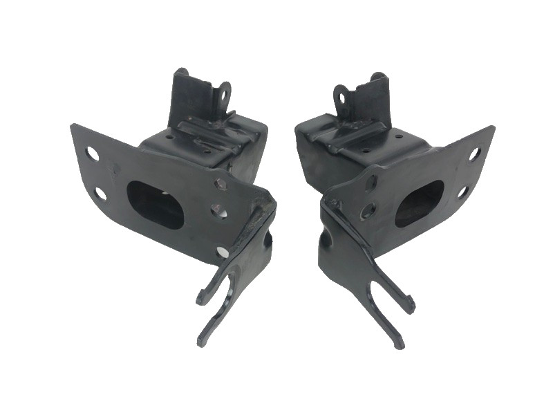 Audi Q7 2007-2015 OEM Front Bumper Reinforcement Impact Bracket Mount Pair Set