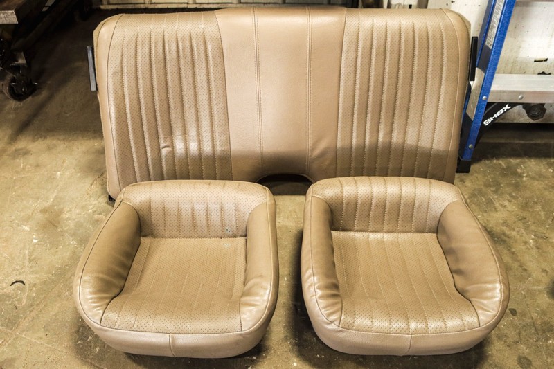 98-02 Pontiac Firebird Firehawk WS6 Rear Seats Leather Tan GM *USED*