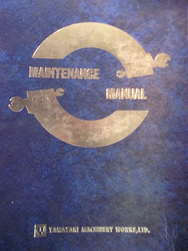 Yamazaki Machine Works Maintenance Manual Quick Slant 30 62199