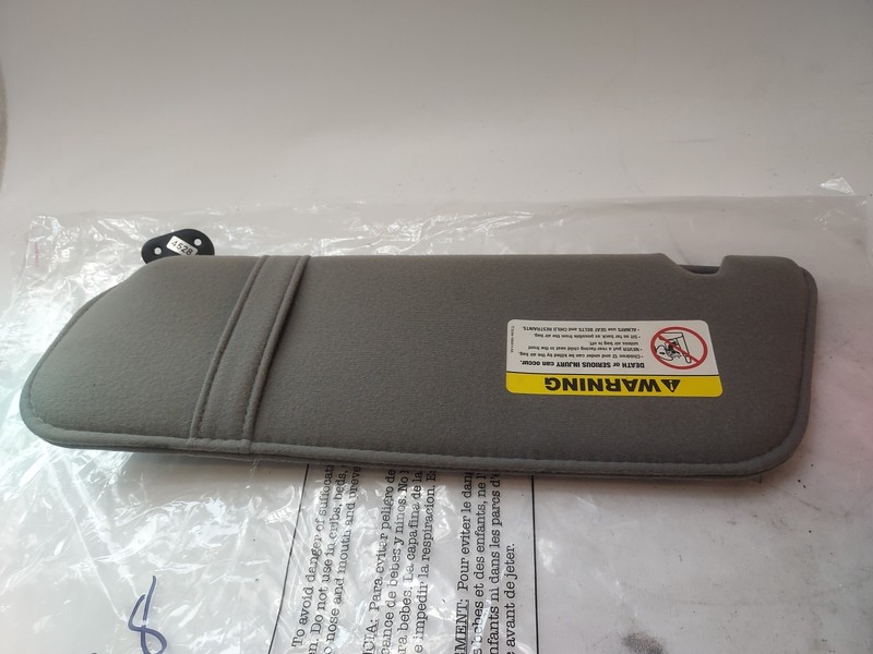 1989-2006 Ford Ranger Mazda B Series Driver Left Side Sun Visor Gray Cloth OEM