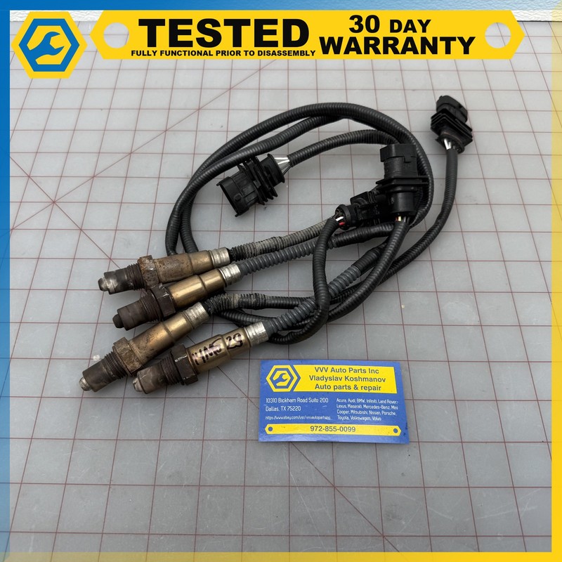 14-17 MASERATI GHIBLI 3.0L FRONT & REAR OXYGEN O2 SENSOR LAMBDA SET OEM