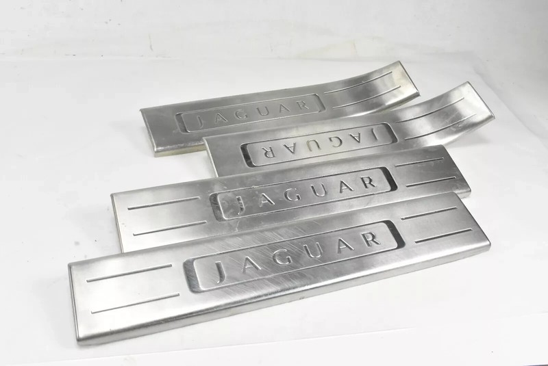 10-19 Jaguar XJ XJL X351 Front Rear Side Door Scuff Plate Panel Set of 4 OEM
