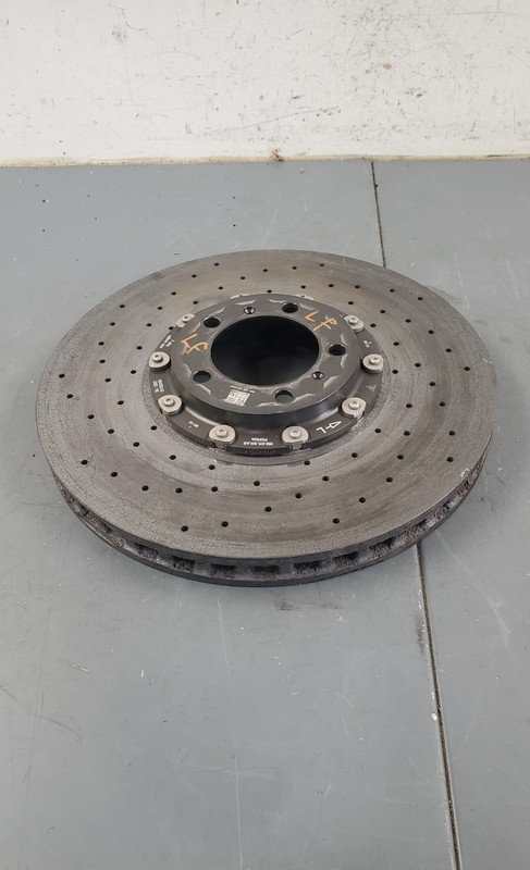 2022 Porsche 911 Turbo S 992 Left Front PCCB Ceramic Brake Rotor - * #4417 L2